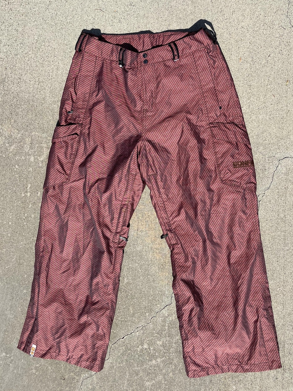 Burton Men's Maroon Cargo Snow Pants